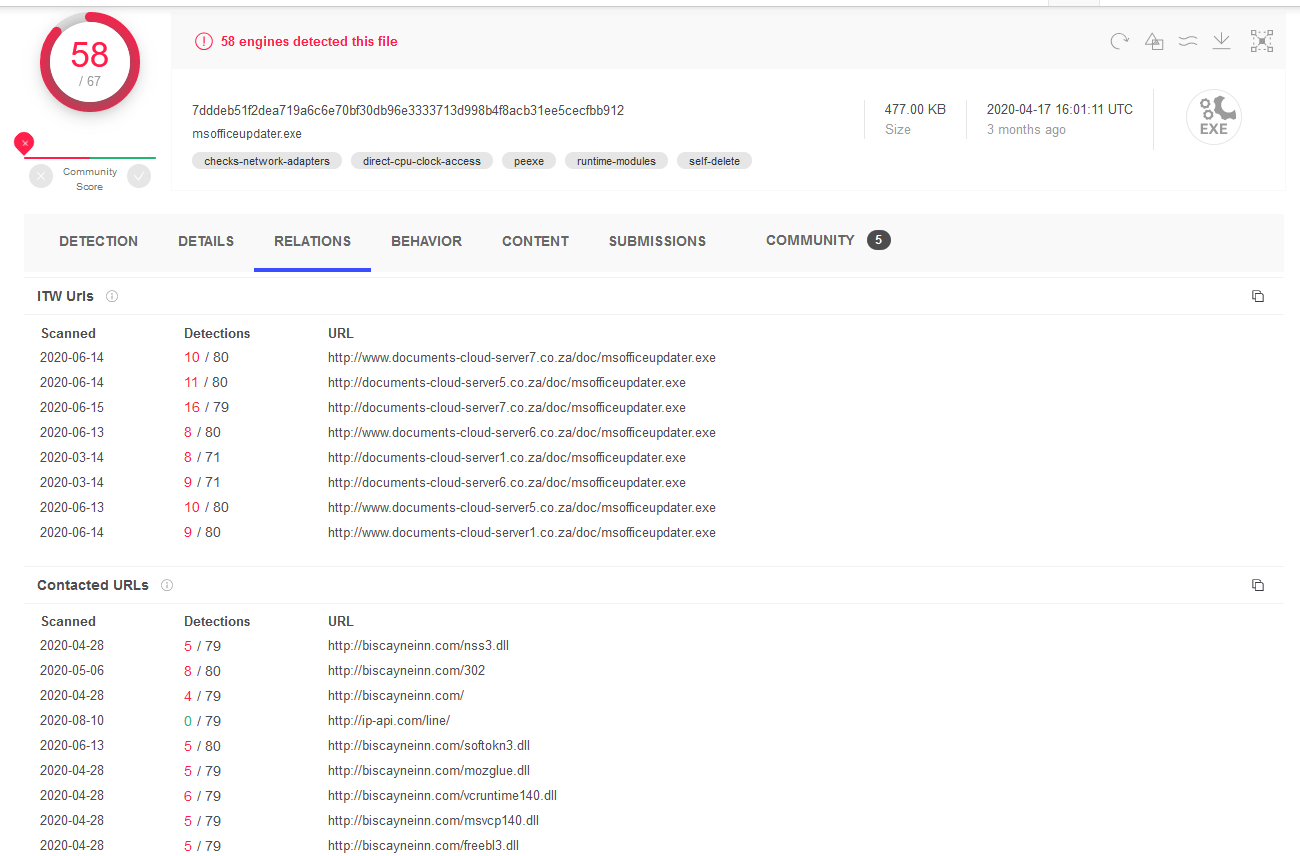 example of raccoon stealer malicious file
