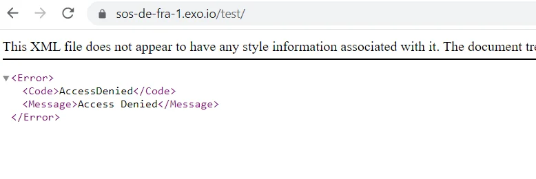 No public access to the ACL