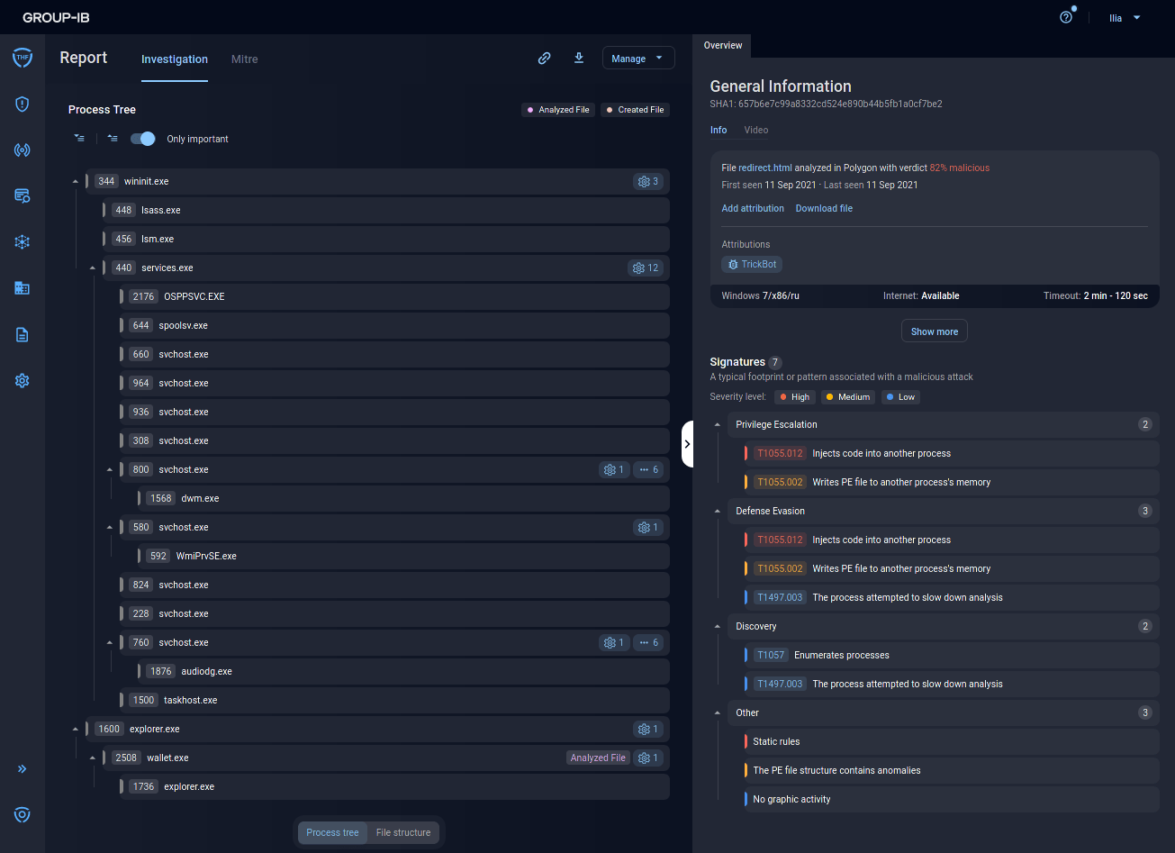 group-ib business email protection interface