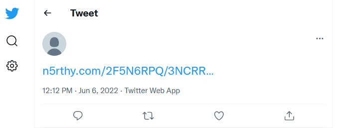 Tweet screenshot with malicious link to download malware bundle