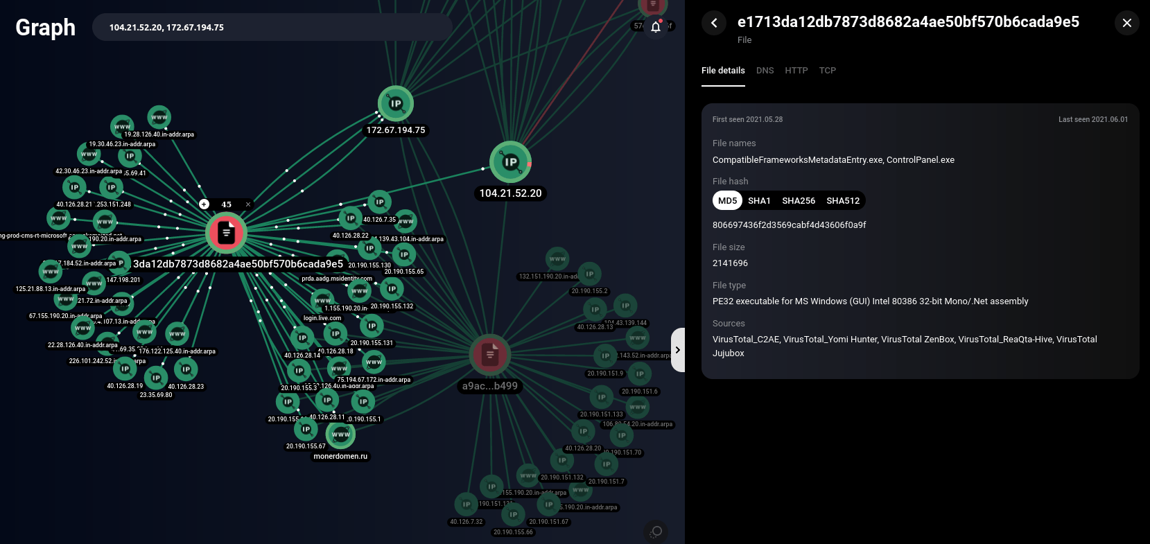 Graph Network Analysis Tool screenshot