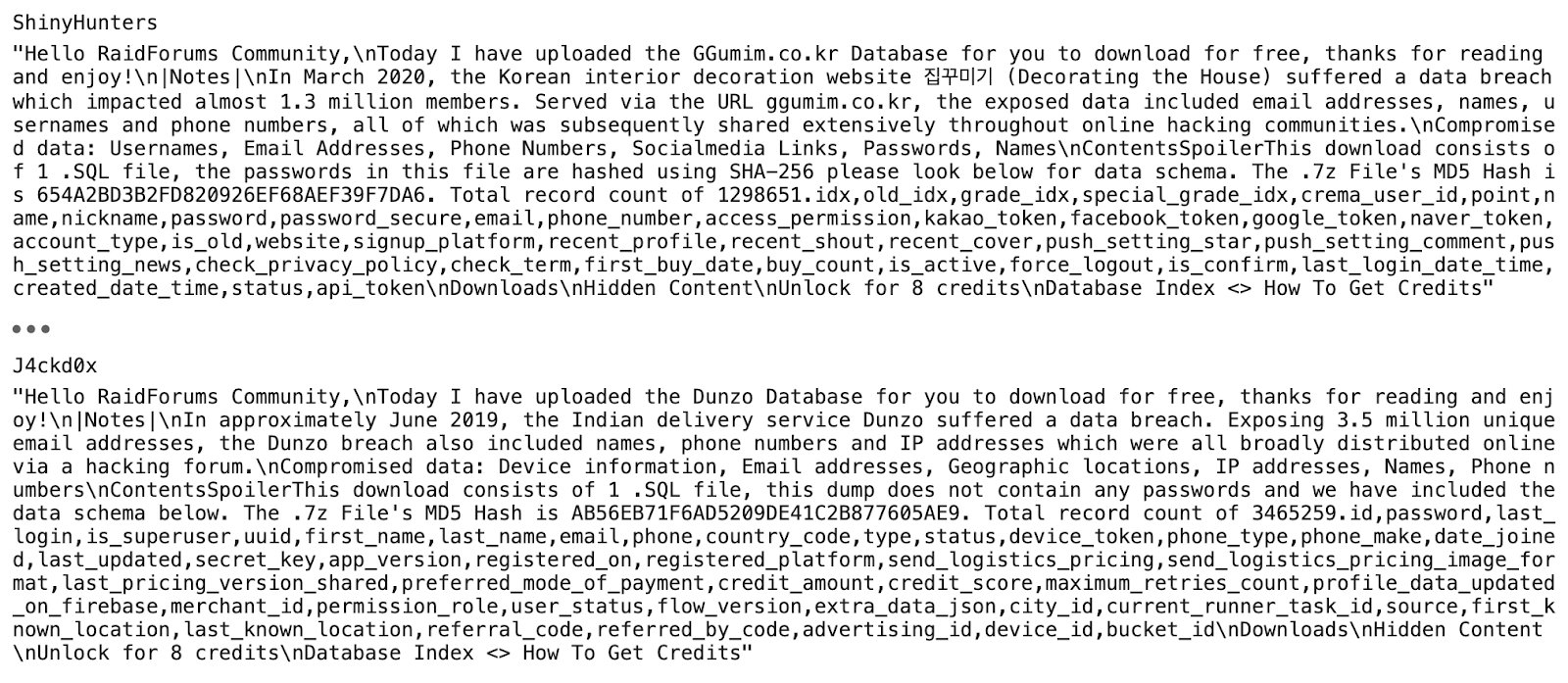 Posts published by J4ckd0x and ShinyHunters
