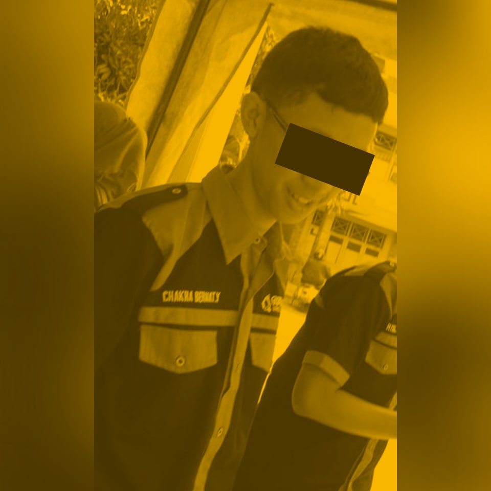 A photo from the Facebook profile of a purported hacktivist