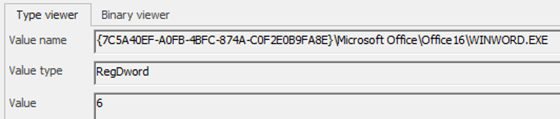 ShowJumpList data for Microsoft Word - FeatureUsage