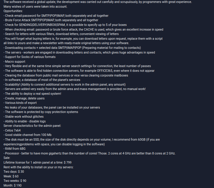 Screenshot of a sale announcement for BRCheker