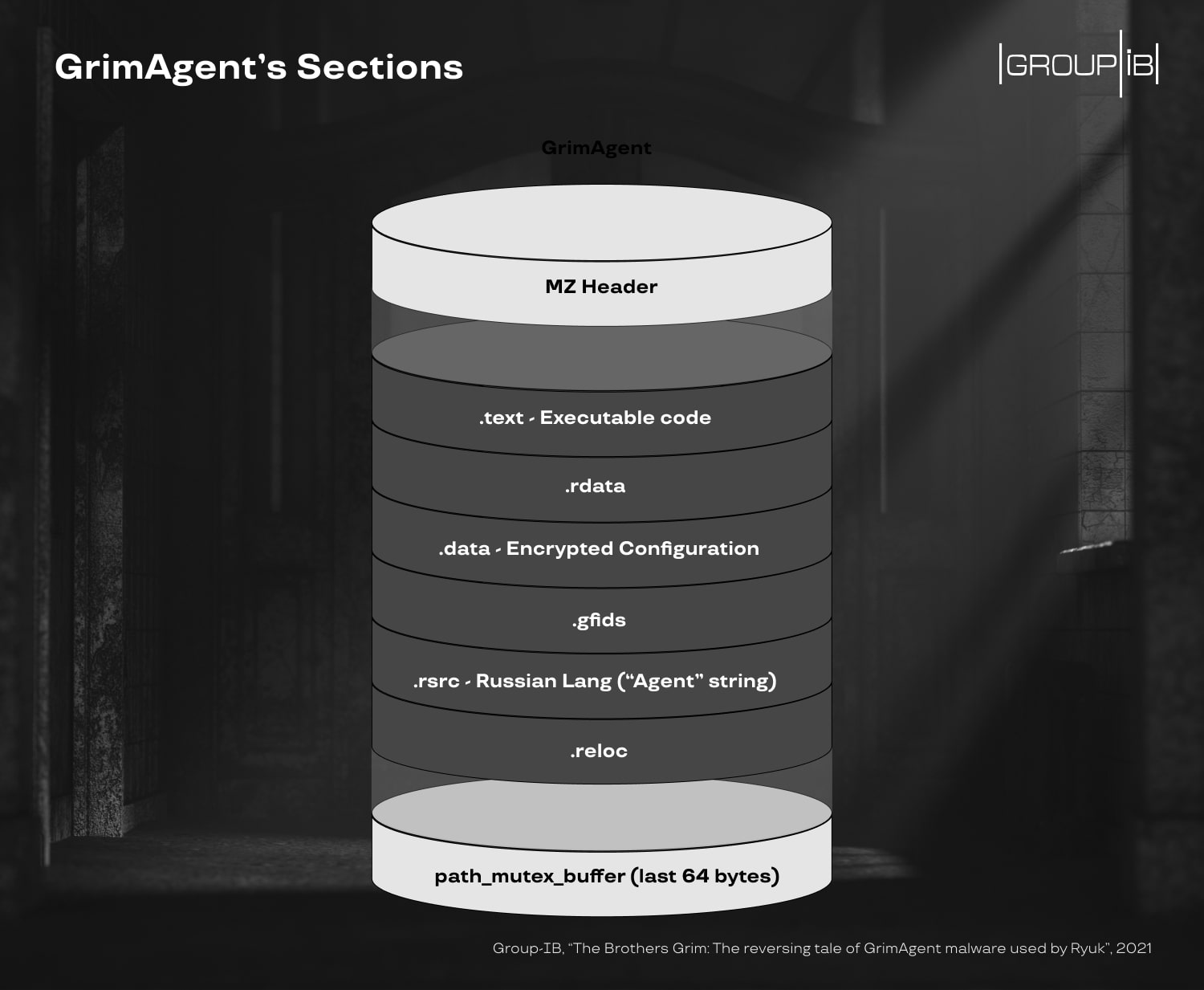 GrimAgent sections infographics
