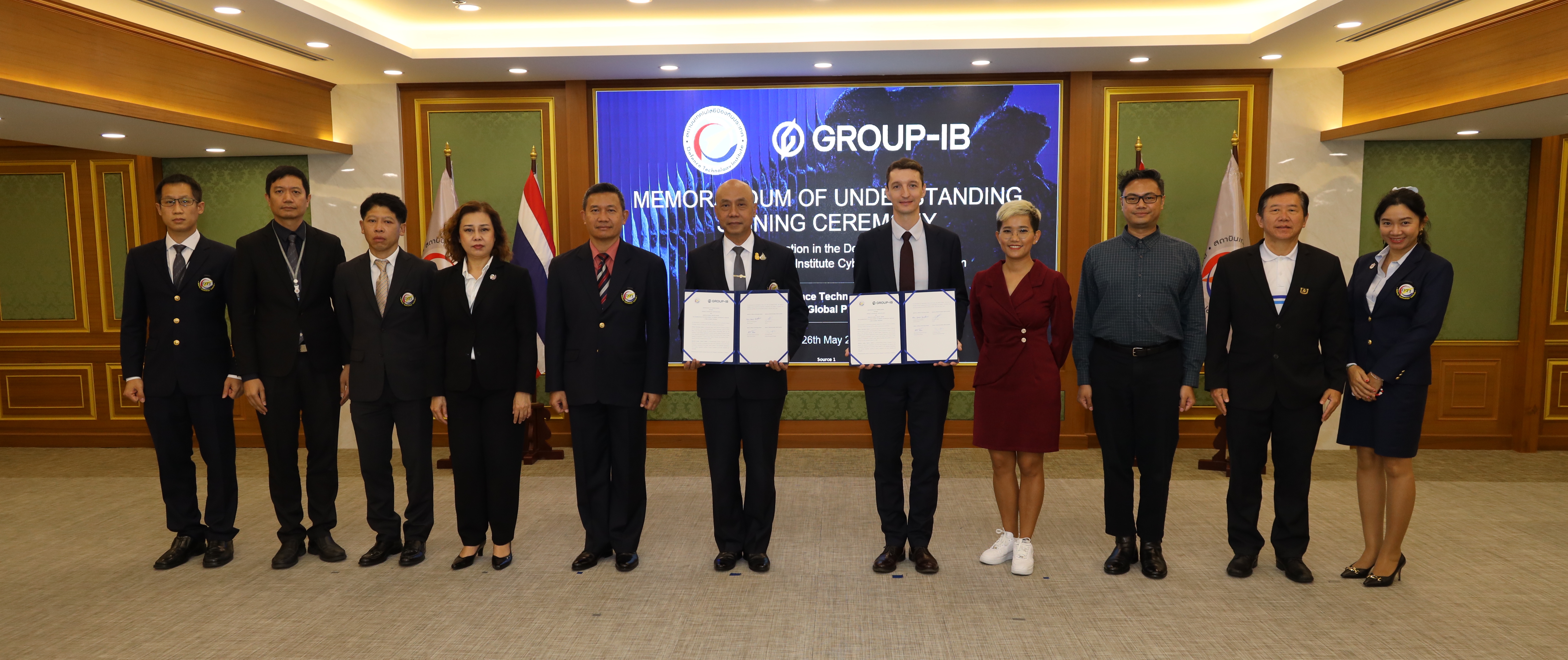 MoU signing ceremony, Group-IB, DTI
