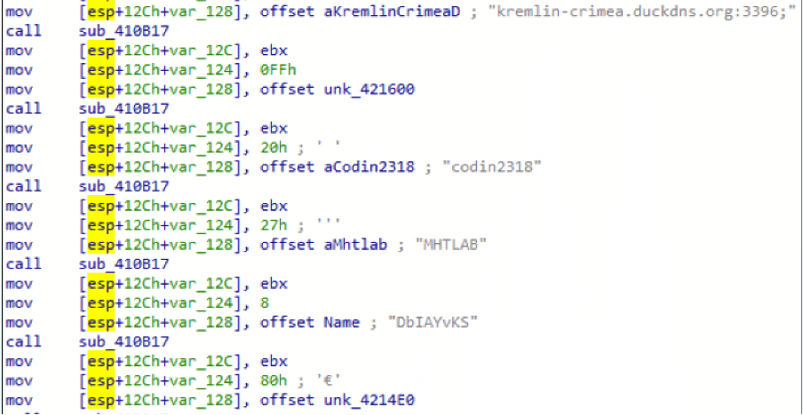 NetWire RAT configuration