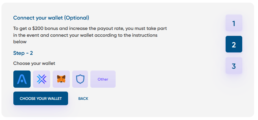 fake giveaway website screenshot