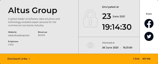 First victim on Hive's DLS