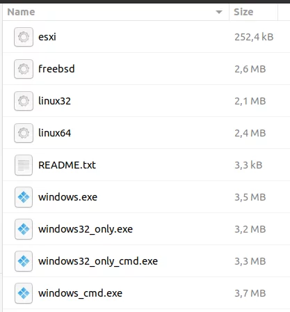 Archive containing Hive ransomware