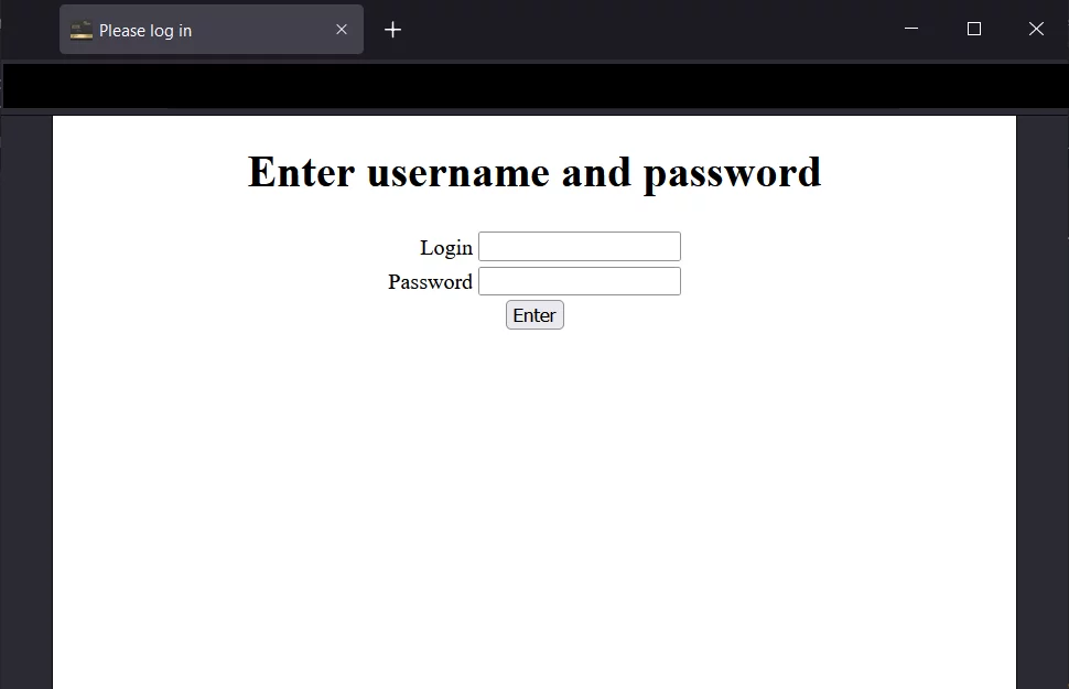 Screenshot of the login page for Treasure Hunter malware panel