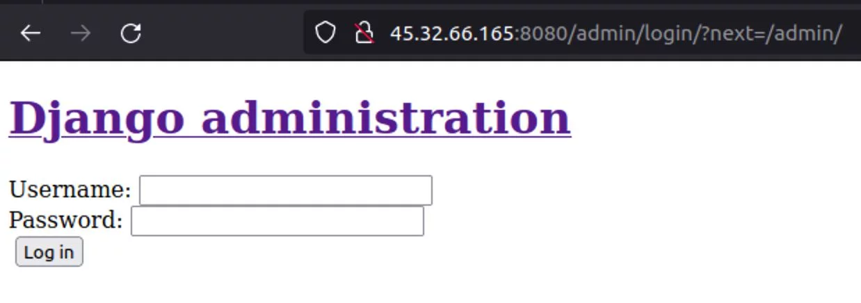 Django admin interface