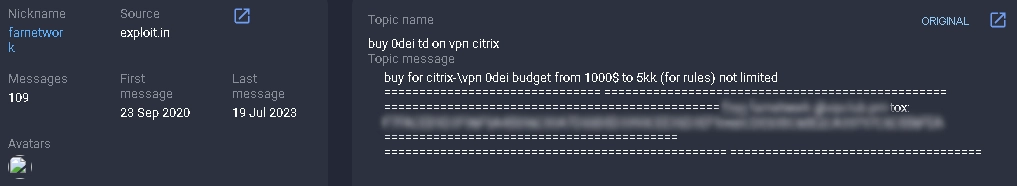 Farnetwork searches for a zero-day vulnerability translation